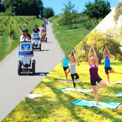 "segs and relax" Segwaytour mit Yoga Session am See